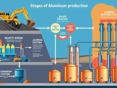 استخراج-بوکسیت،-فرآیند-بایر،-الکترولیز-آلومینا،-ریخته_گری-آلومینیوم-و-نورد-4